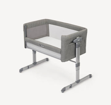 Roomie Glide bedside crib side by side Foggy gray