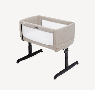 Roomie Go bedside crib side by side Clay