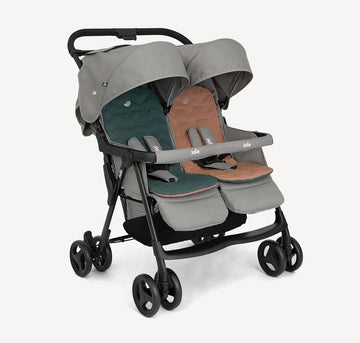 Aire twin stroller side by side Pebble