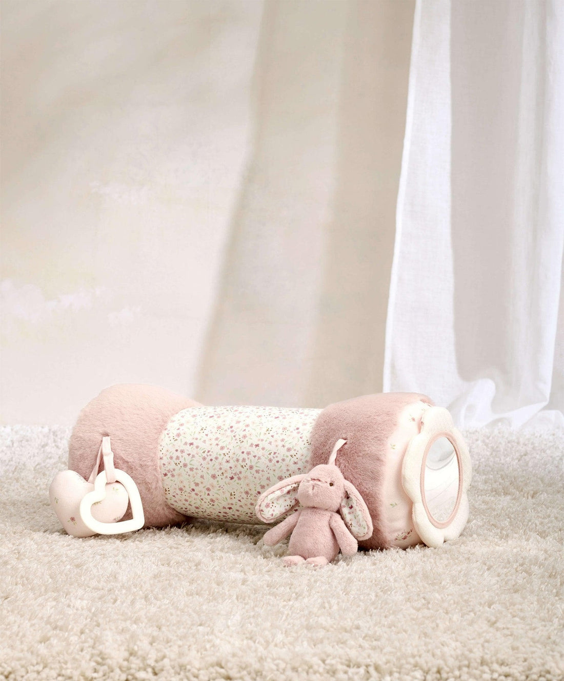 Mamas & Papas Welcome To The World Bunny Tummy Time Roll - Pink | Prenatal, Babies, Nusring, Cybex, Avent Tummy Time Mat