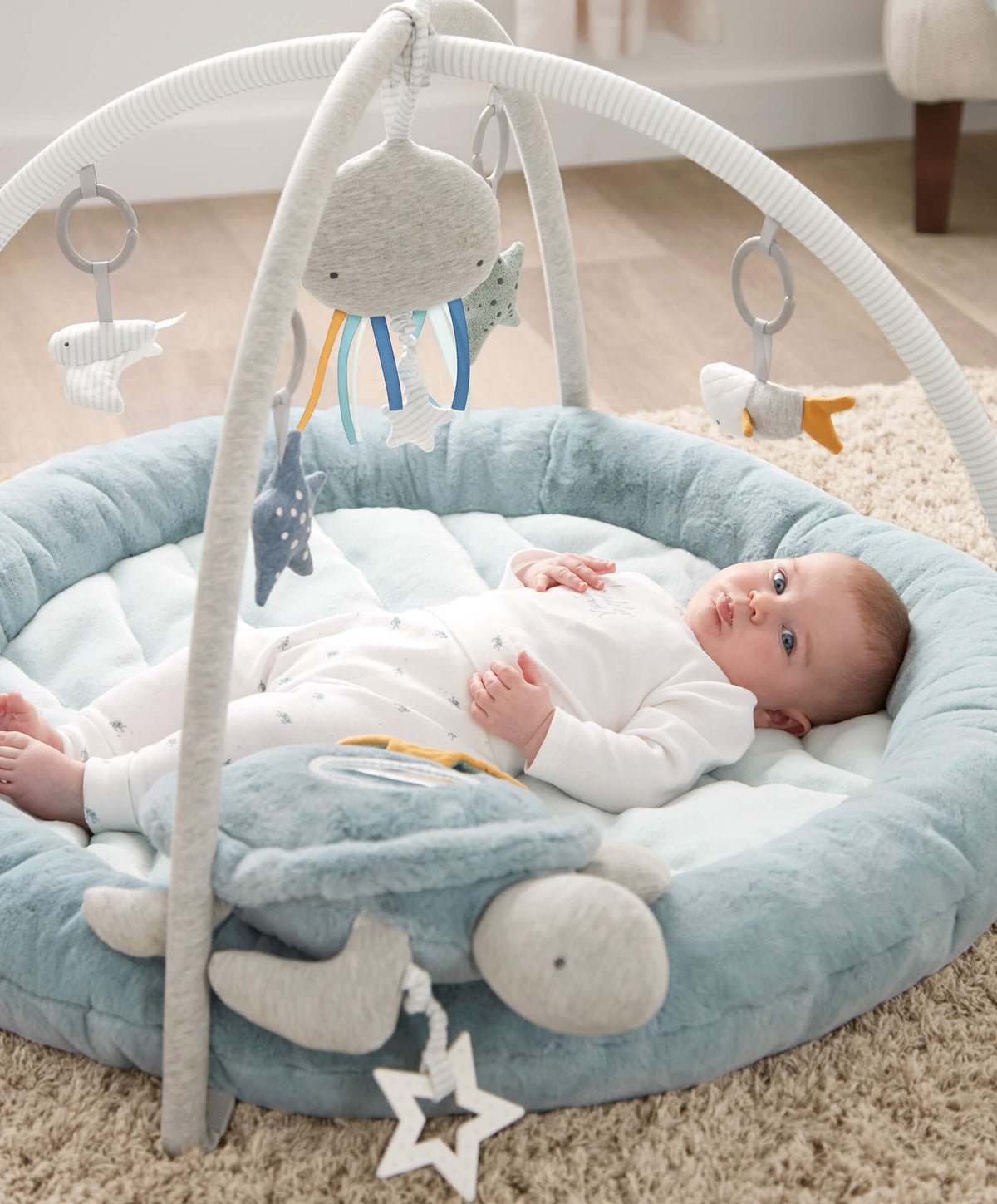 Mamas & Papas Welcome To The World Under The Sea Playmat - Blue | Prenatal, Babies, Nusring, Cybex, Avent Playmat & Gym