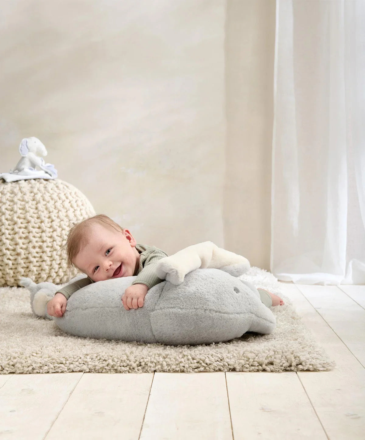 Mamas & Papas Tummy Time Snugglerug - Welcome to the World Elephant | Prenatal, Babies, Nusring, Cybex, Avent Tummy Time Mat