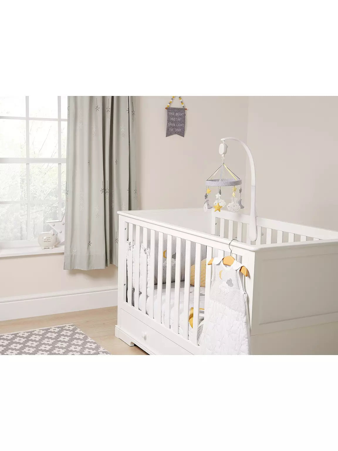 Mamas & Papas Musical Mobile Clouds | Prenatal, Babies, Nusring, Cybex, Avent Crib Mobile