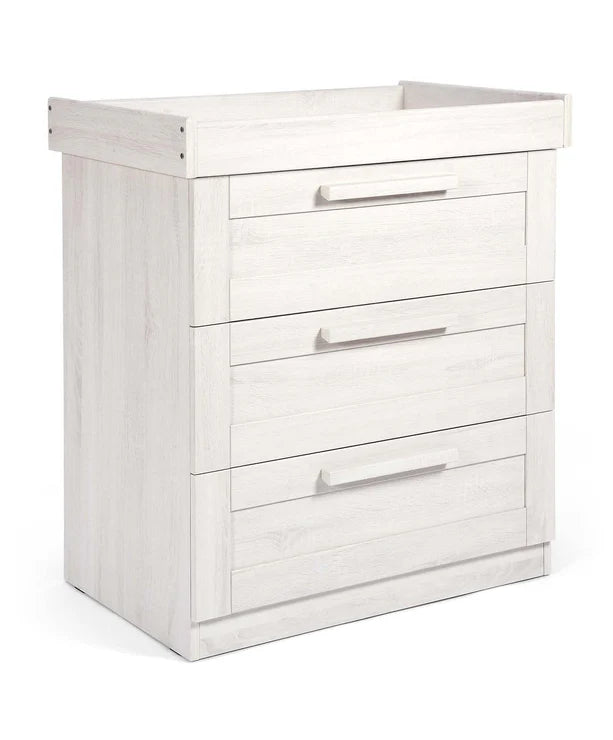 Mamas & Papas Atlas 3 Drawer Dresser & Changing Unit Nimbus - White | Prenatal, Babies, Nusring, Cybex, Avent Dresser