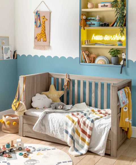 Mamas & Papas Franklin Cotbed - Grey Wash | Prenatal, Babies, Nusring, Cybex, Avent Cotbed