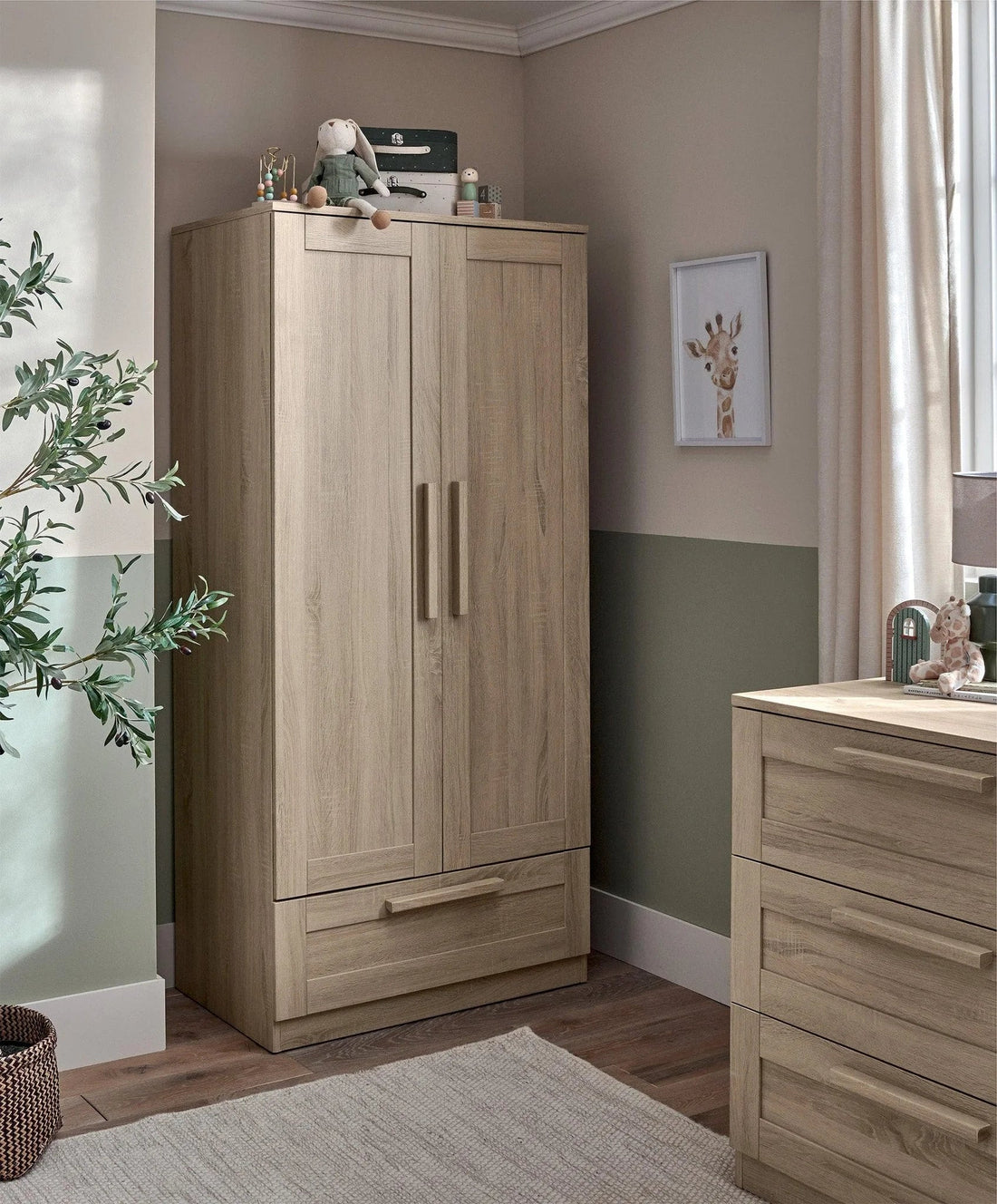 Mamas & Papas Atlas Wardrobe - Light Oak | Prenatal, Babies, Nusring, Cybex, Avent Wardrobe