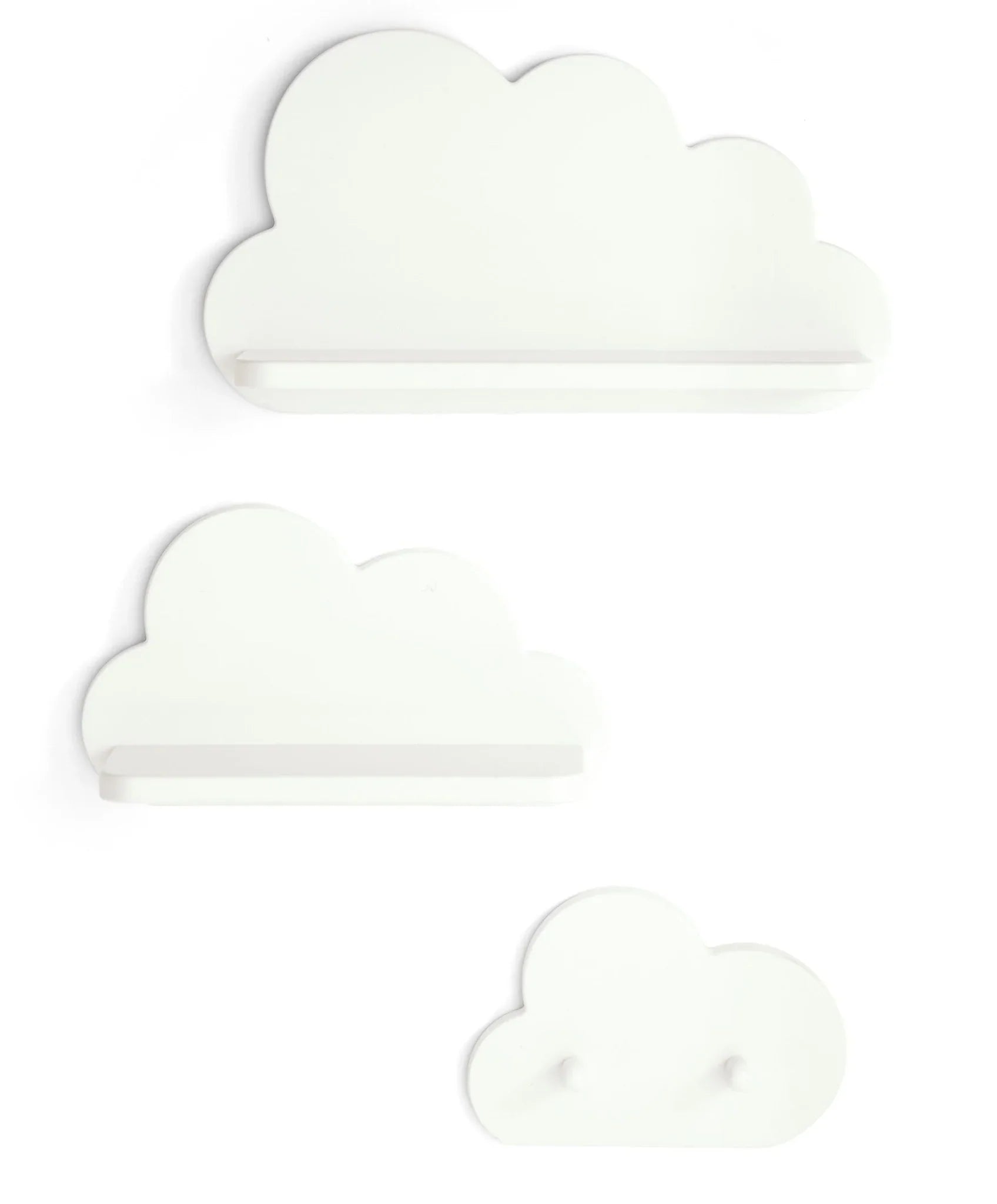 Mamas & Papas White Cloud Shelves and Coat Hook Set Shelf