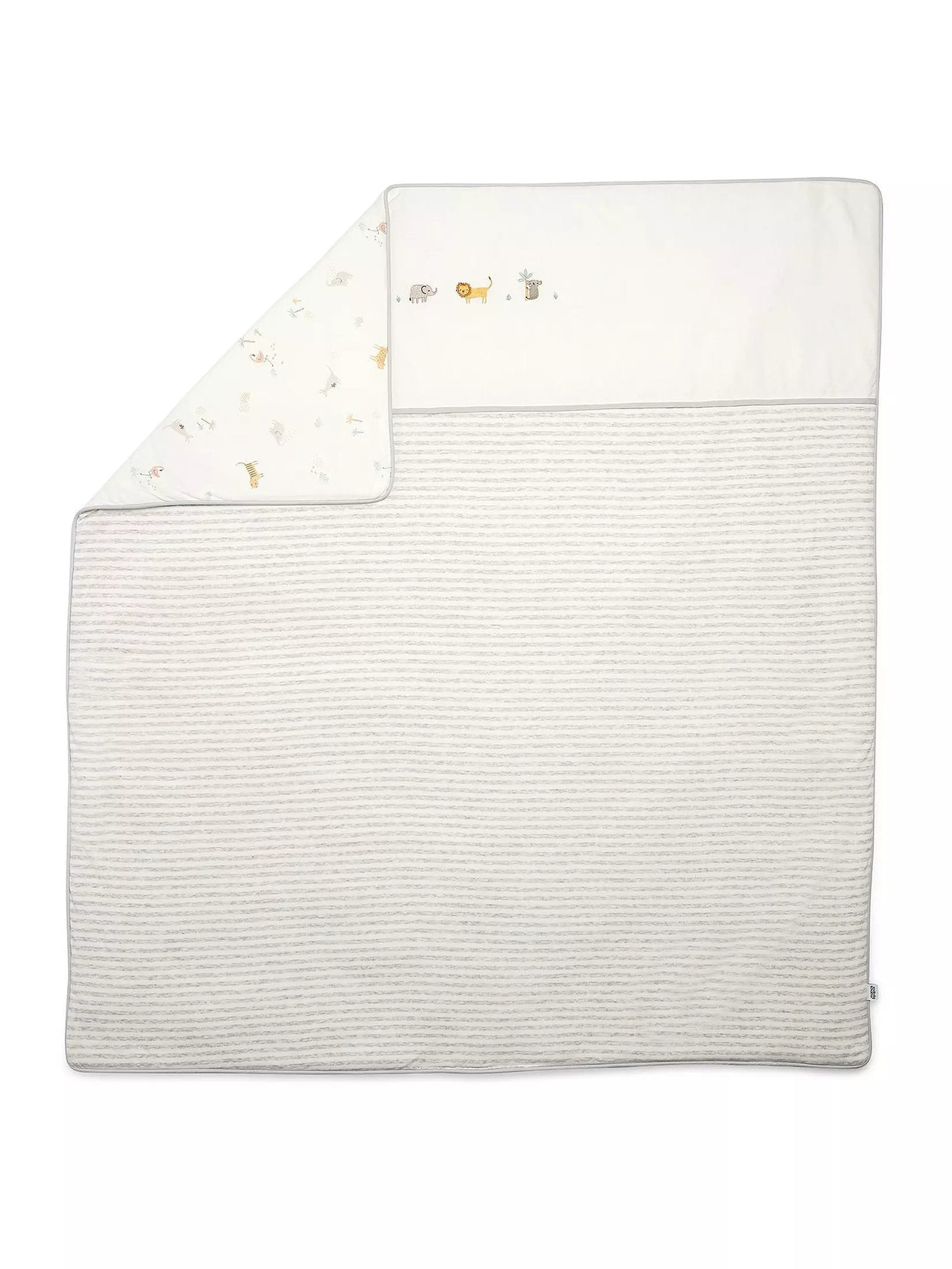 Mamas & Papas 25 Tog Nursery Quilt - Wildly Adventures - White Grey | Prenatal, Babies, Nusring, Cybex, Avent Nursery Bedding