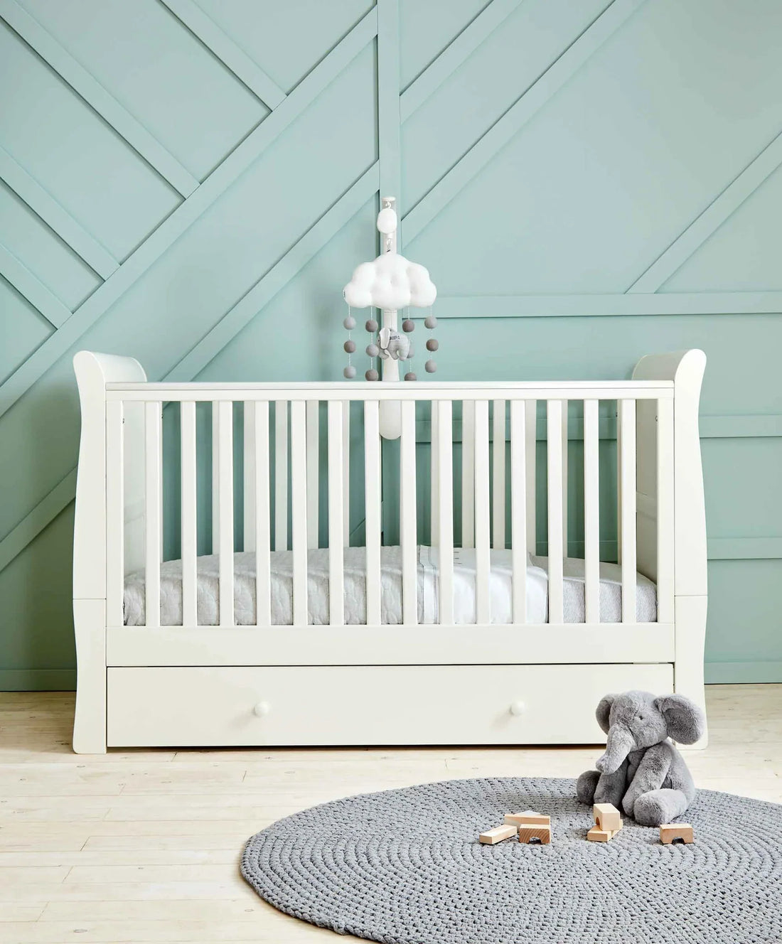 Mamas & Papas Mia Cotbed - White | Prenatal, Babies, Nusring, Cybex, Avent Cotbed