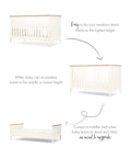 Mamas & Papas Wedmore Cotbed - White/Natural | Prenatal, Babies, Nusring, Cybex, Avent Cotbed