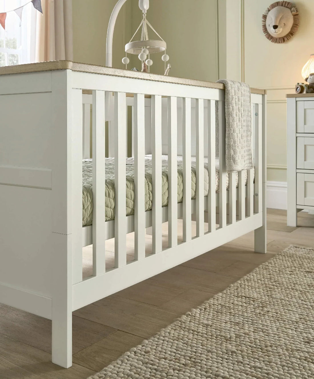 Mamas & Papas Wedmore Cotbed - White/Natural | Prenatal, Babies, Nusring, Cybex, Avent Cotbed