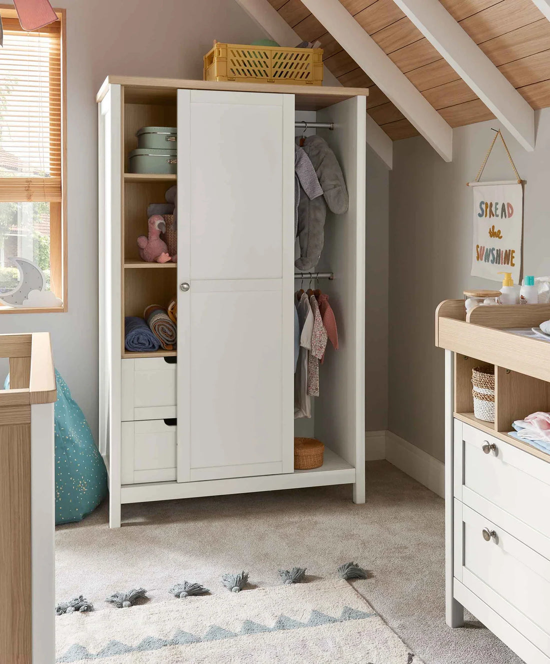 Mamas & Papas Harwell Wardrobe - White | Prenatal, Babies, Nusring, Cybex, Avent Wardrobe