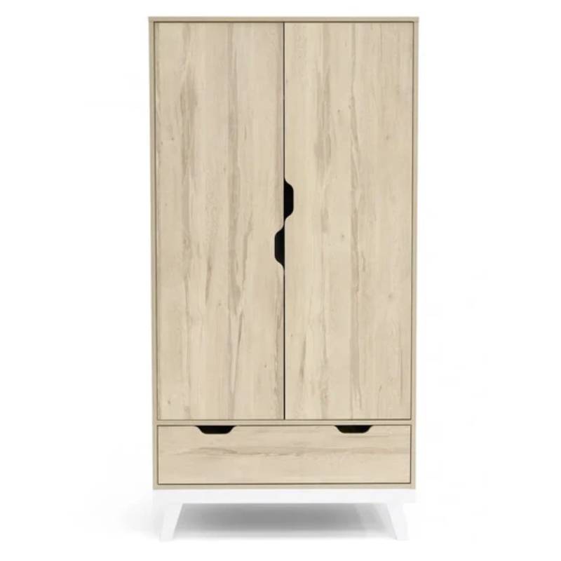 Mamas & Papas Lawson Wardrobe Natural Oak - White | Prenatal, Babies, Nusring, Cybex, Avent Nursery Wardrobes