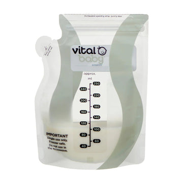 Vital Baby Nurture Easy Pour Breast Milk Storage Bags Pack of 30 | Prenatal, Babies, Nusring, Cybex, Avent Milk Storage Bag