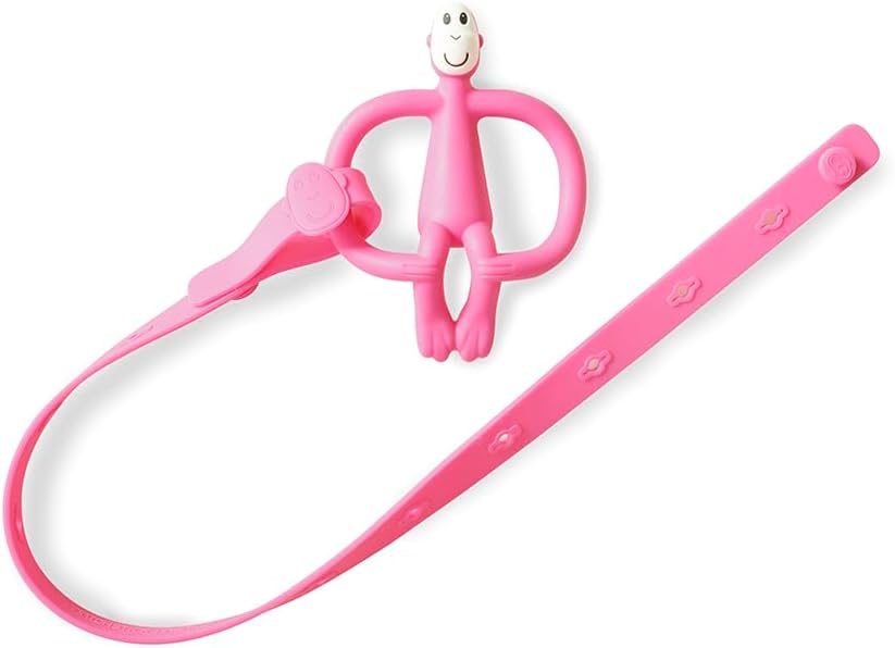 Matchstick Monkey Antimicrobial Silicone Multi-Use Product Holder Strap For Teether | Prenatal, Babies, Nusring, Cybex, Avent Teether