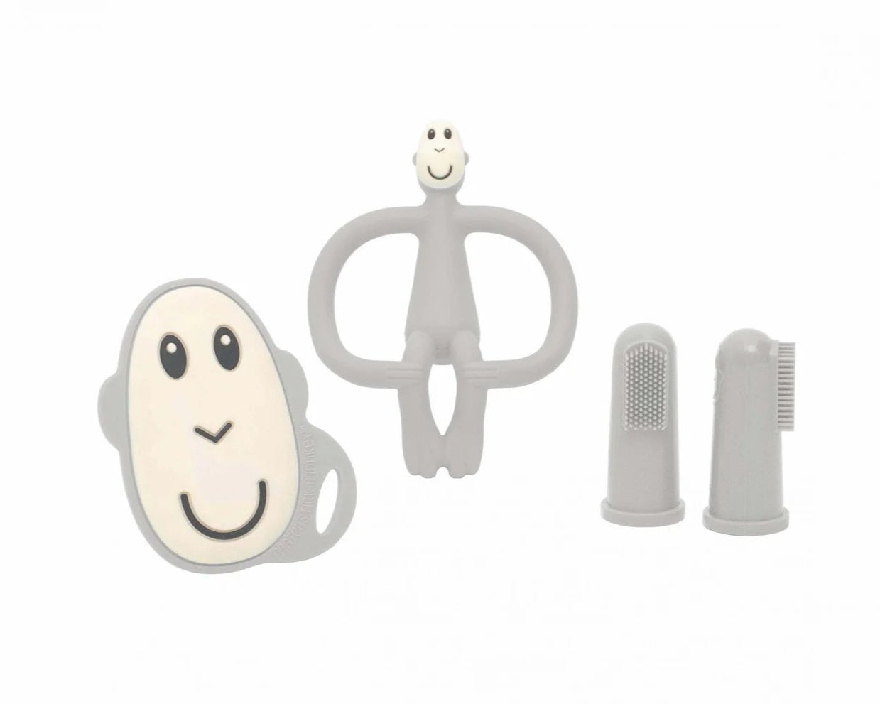 Matchstick Monkey Teething Starter Set - Cool Grey | Prenatal, Babies, Nusring, Cybex, Avent Teether