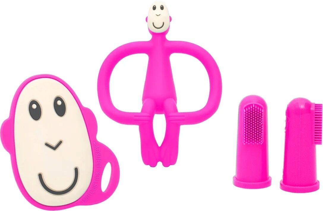 Matchstick Monkey Teething Starter Set - Pink Monkey | Prenatal, Babies, Nusring, Cybex, Avent Teether