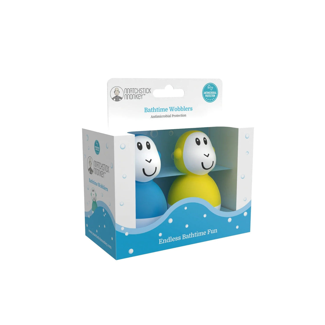 Matchstick Monkey Bathtime Wobblers - Blue & Yellow | Prenatal, Babies, Nusring, Cybex, Avent Bath Toy