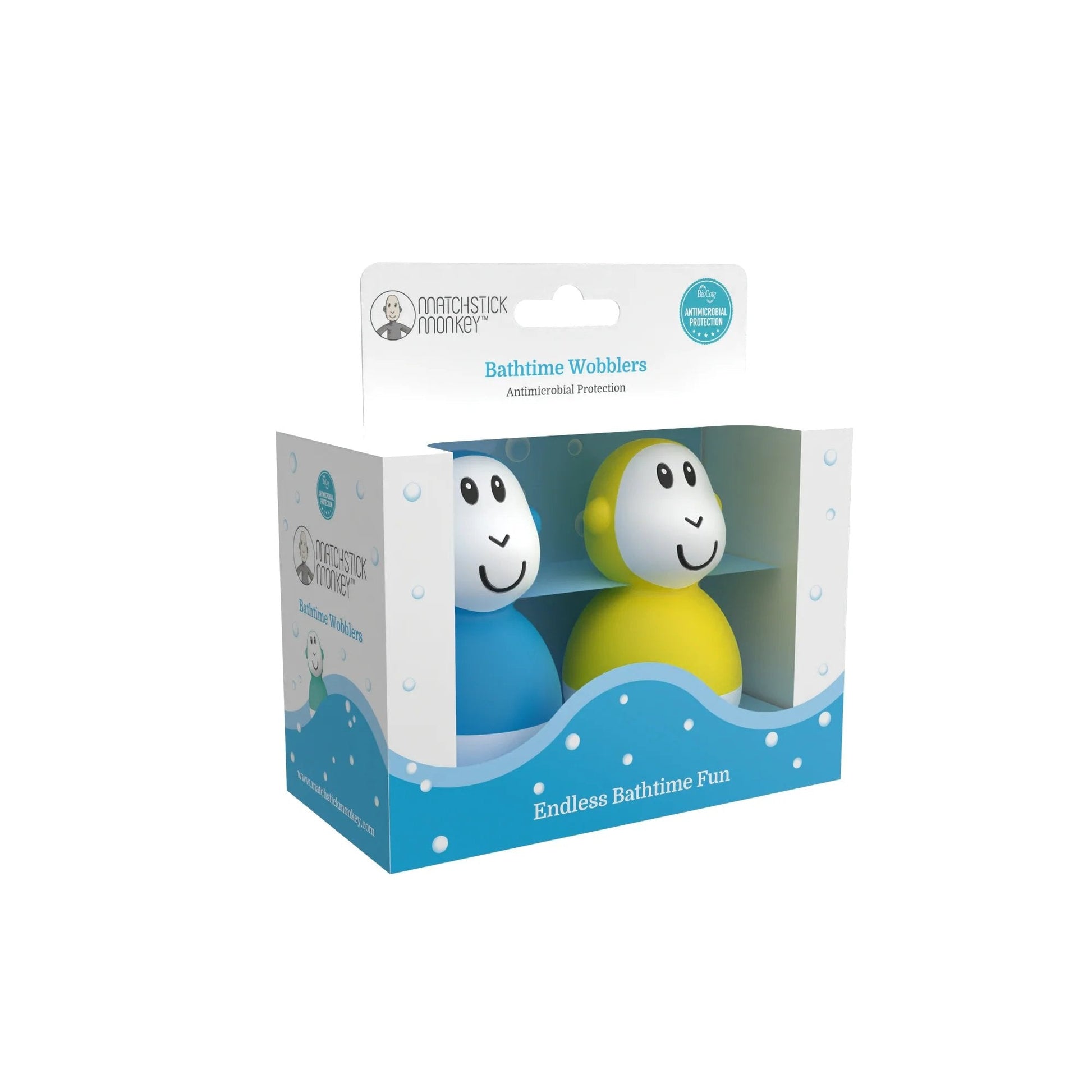 Matchstick Monkey Bathtime Wobblers - Blue & Yellow | Prenatal, Babies, Nusring, Cybex, Avent Bath Toy