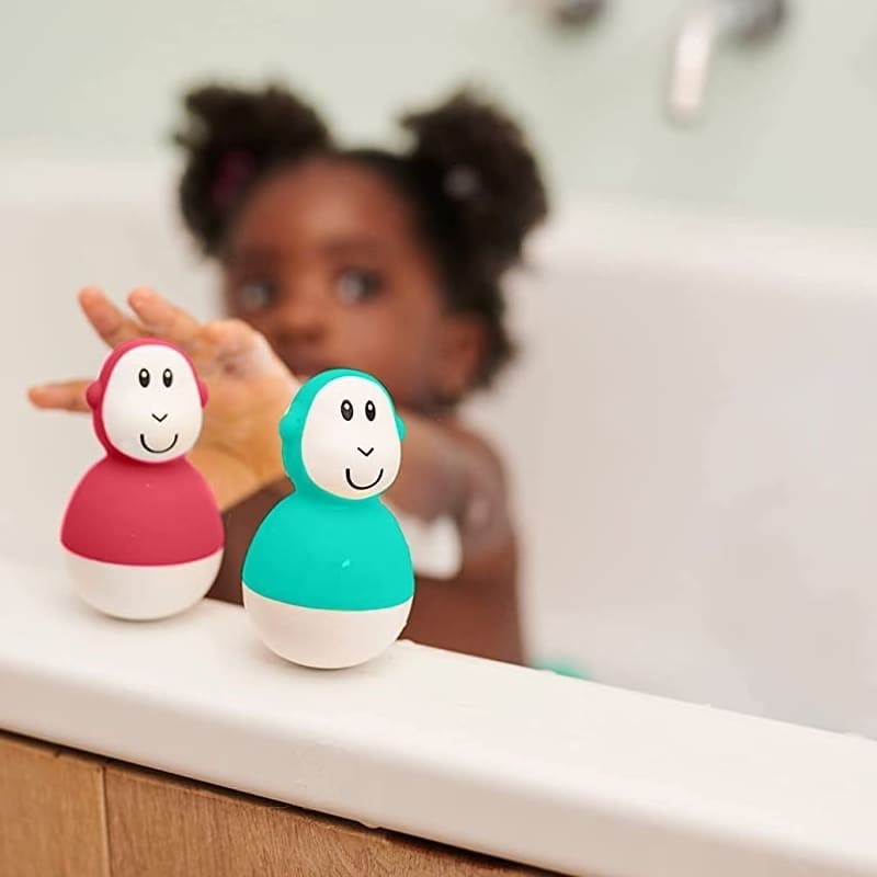 Matchstick Monkey Bathtime Wobblers - Green & Red | Prenatal, Babies, Nusring, Cybex, Avent Bath Toy