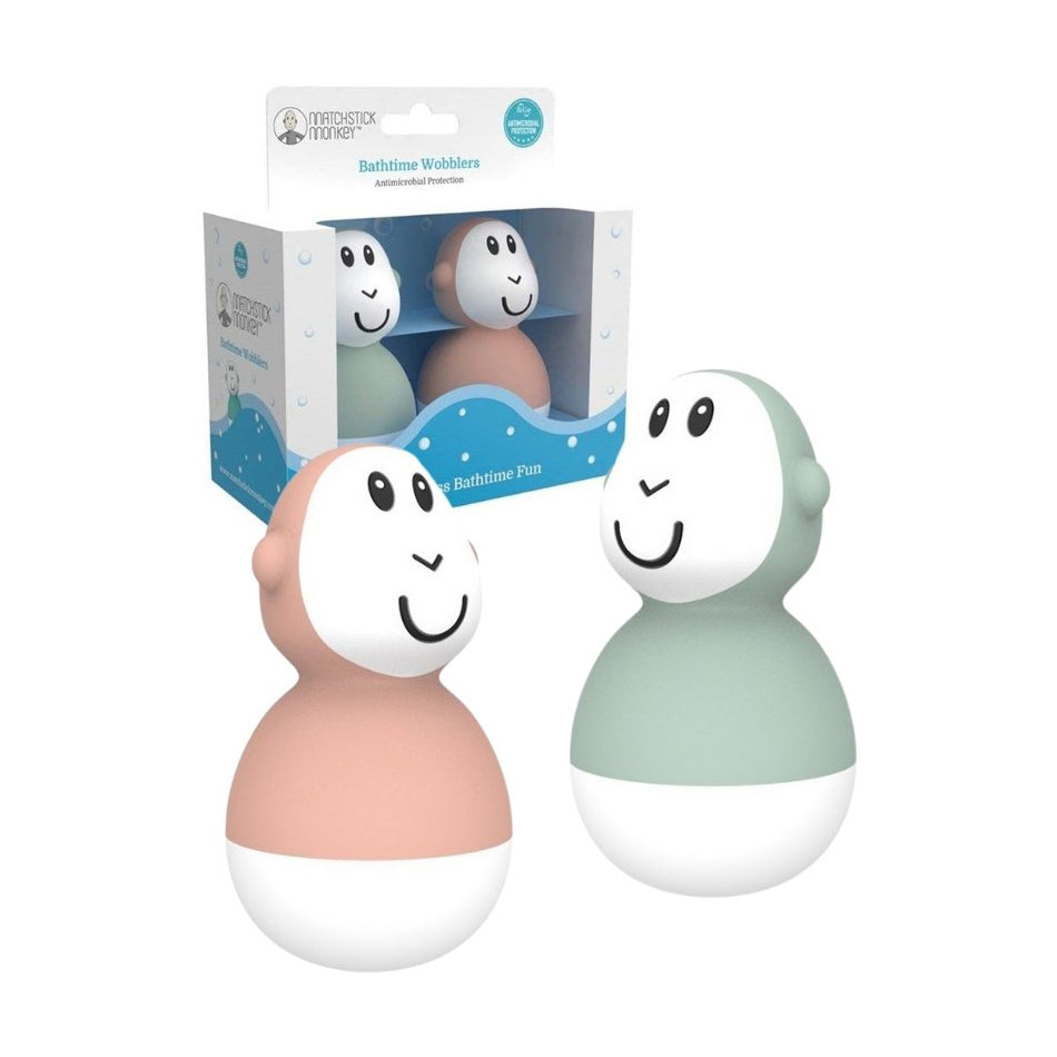 Matchstick Monkey Bathtime Wobblers - Pack of 2 Bath Toy | Prenatal, Babies, Nusring, Cybex, Avent Bath Toy
