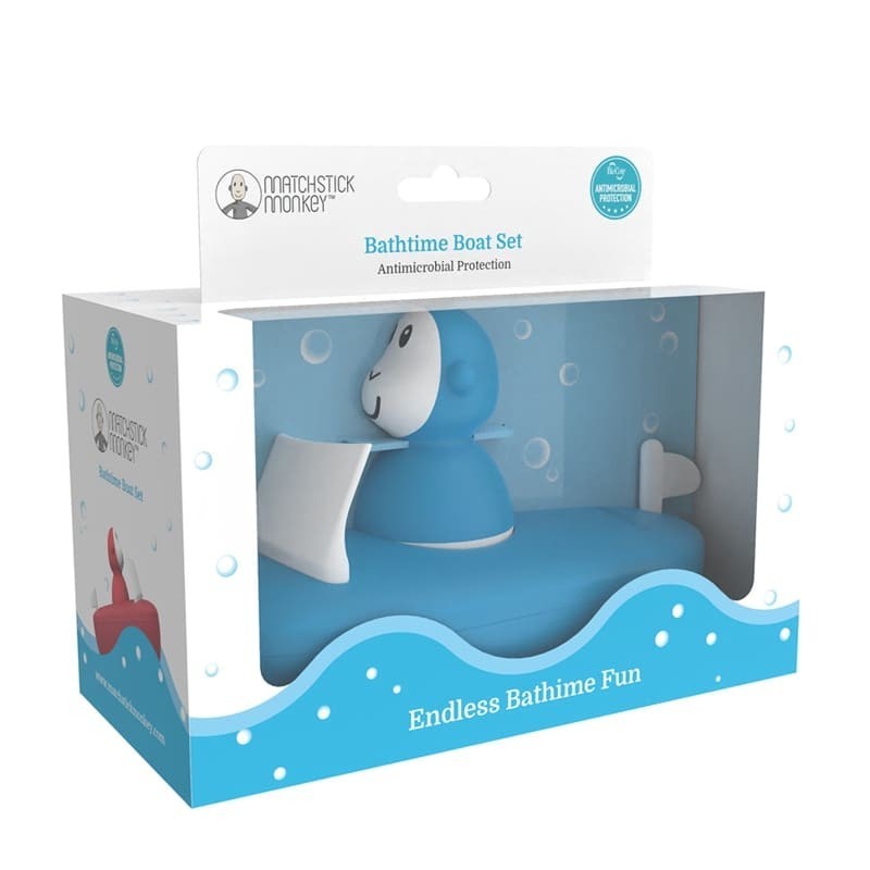 Matchstick Monkey Bathtime Boat Set - Blue | Prenatal, Babies, Nusring, Cybex, Avent Bath Toy