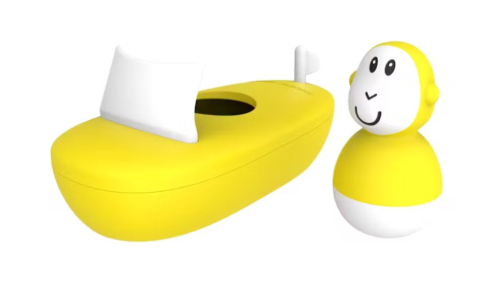 Matchstick Monkey Boat Set - Yellow | Prenatal, Babies, Nusring, Cybex, Avent Bath Toy