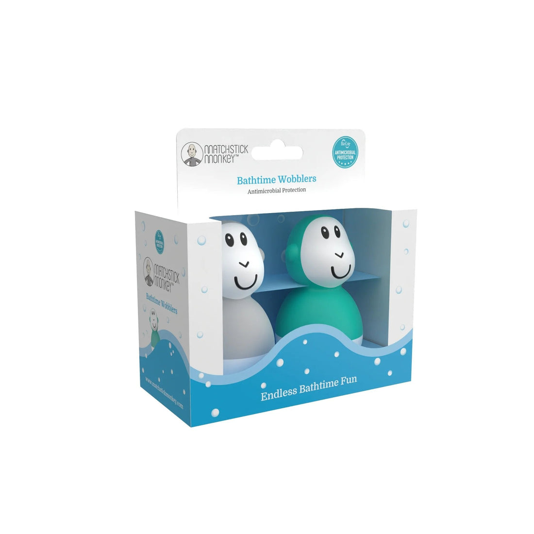 Matchstick Monkey Bathtime Wobblers - Grey & Grey | Prenatal, Babies, Nusring, Cybex, Avent Bath Toy