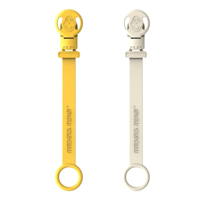 Matchstick Monkey Silicone Pendants For Pacifier or Teether Multi Lion & Giraffe Pack of 2 | Prenatal, Babies, Nusring, Cybex, Avent Teether