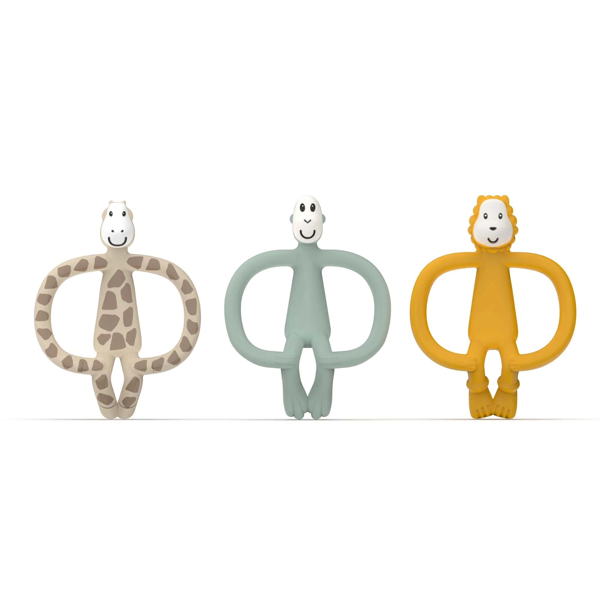 Matchstick Monkey Animal Teether Gift Set Pack of 3 | Prenatal, Babies, Nusring, Cybex, Avent Teether