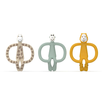 Matchstick Monkey Animal Teether Gift Set Pack of 3 | Prenatal, Babies, Nusring, Cybex, Avent Teether