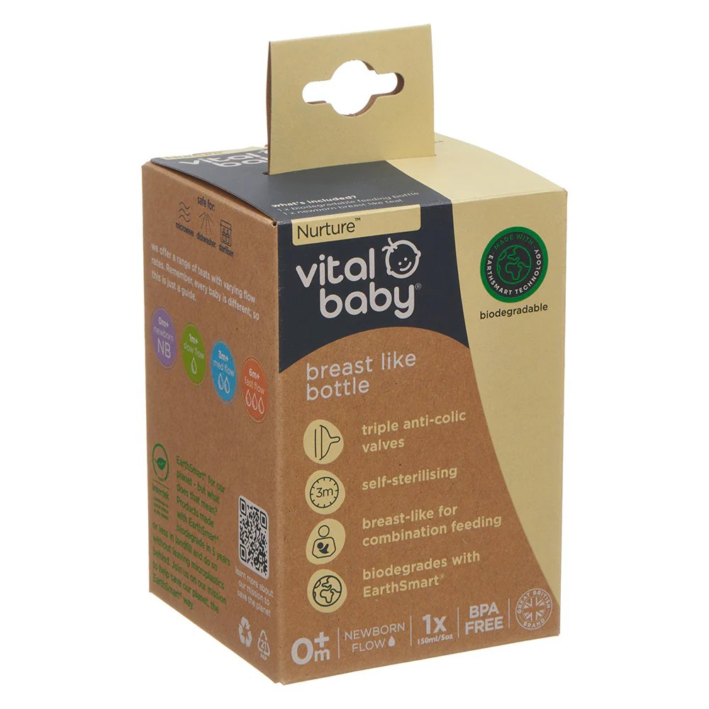 Vital Baby Breast Like Bottle 150ml | Prenatal, Babies, Nusring, Cybex, Avent Bottle Feeding