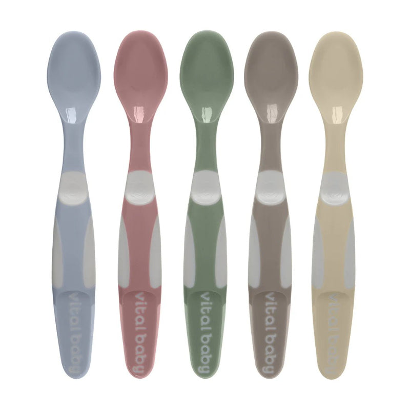 Vital Baby Nourish Start Weaning Spoons Pack of 5 - Natural | Prenatal, Babies, Nusring, Cybex, Avent Spoon