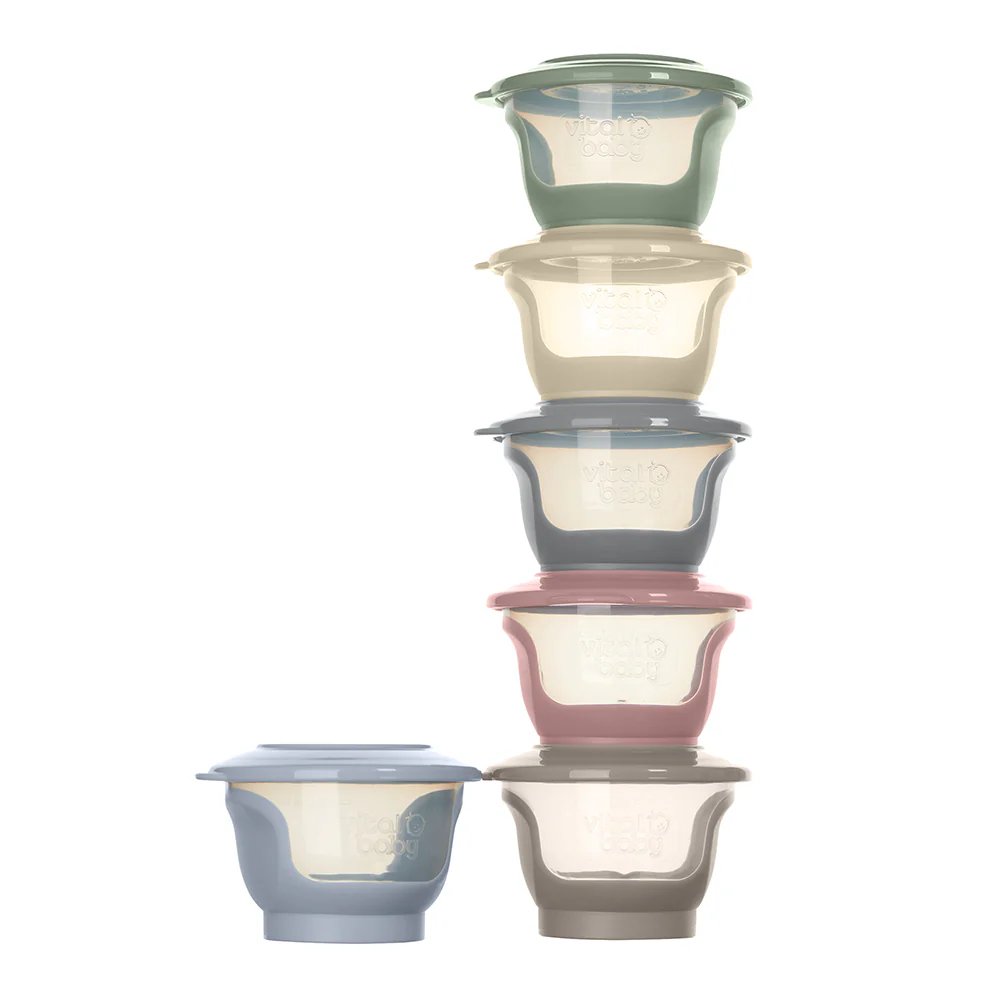 Vital Baby Nourish Store & Wean™ Pots 60ml Pack of 6 - Natural | Prenatal, Babies, Nusring, Cybex, Avent Food Pot