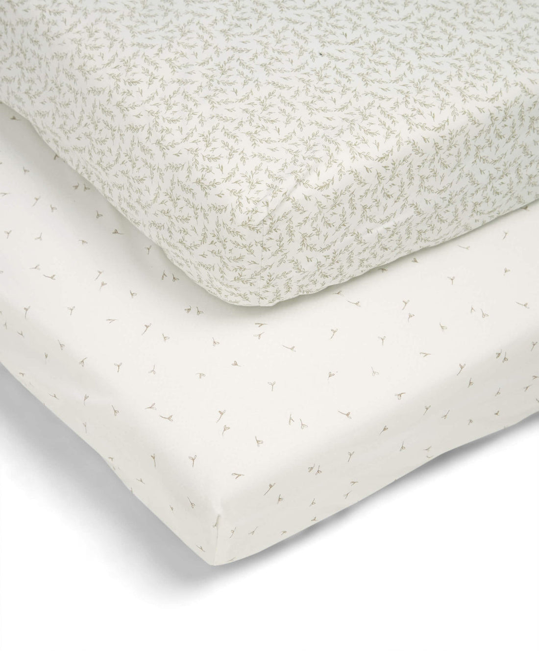 Mamas & Papas Cotbed Fitted Sheets Pack of 2 Seed - Leaf | Prenatal, Babies, Nusring, Cybex, Avent Nursery Bedding
