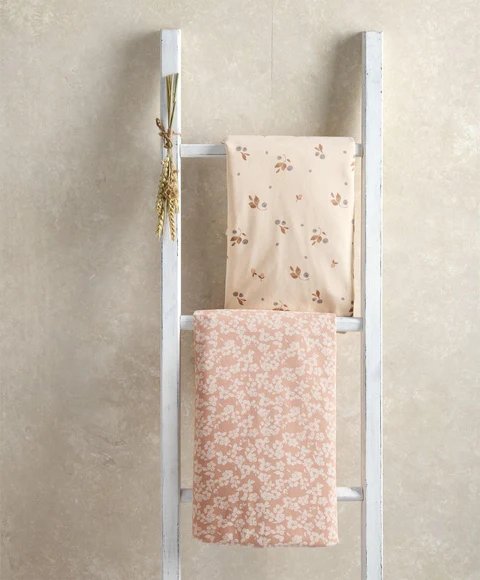 Mamas & Papas Cotbed Fitted Sheets Berry & Peony Pack of 2 | Prenatal, Babies, Nusring, Cybex, Avent Nursery Bedding