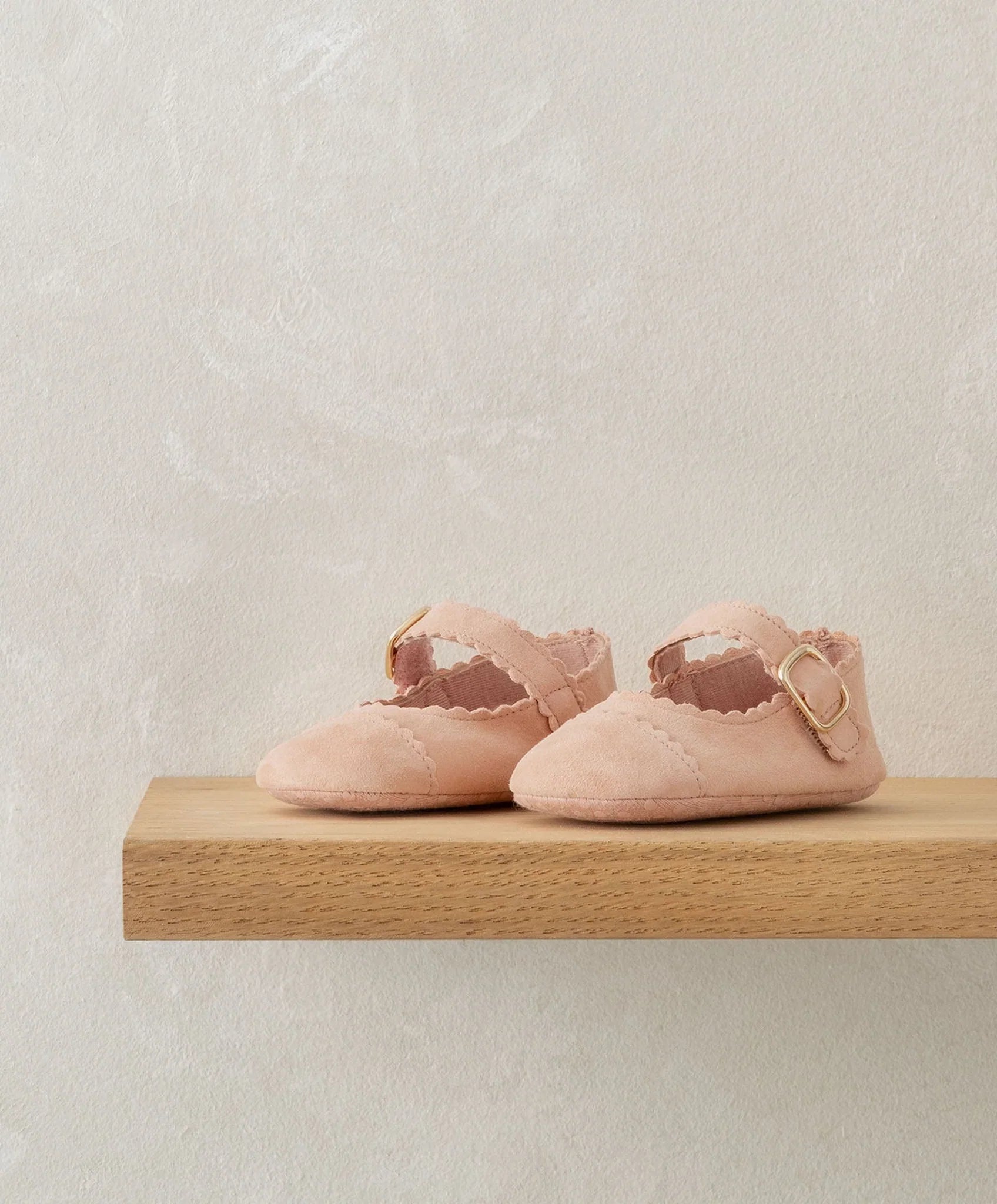 Mamas & Papas Scallop Pram Shoes - Pink Pram Shoe