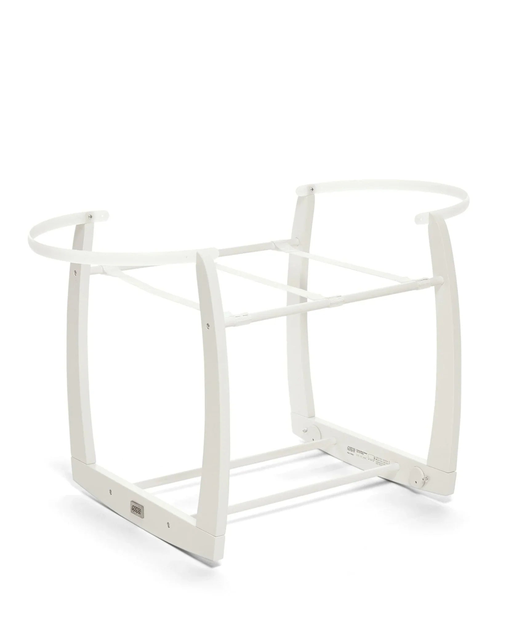 Mamas & Papas Rocking Moses Basket Stand - White Moses Stand