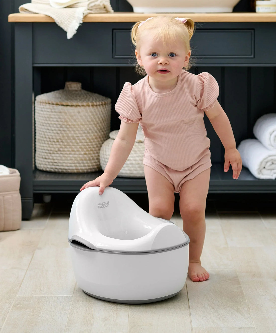 Mamas & Papas 4-in-1 Grow and Learn Potty – Grey/White Toilet Trainer USA, Lebanon Babies