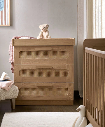 Mamas & Papas Esna Dresser Changer - Rattan Dresser