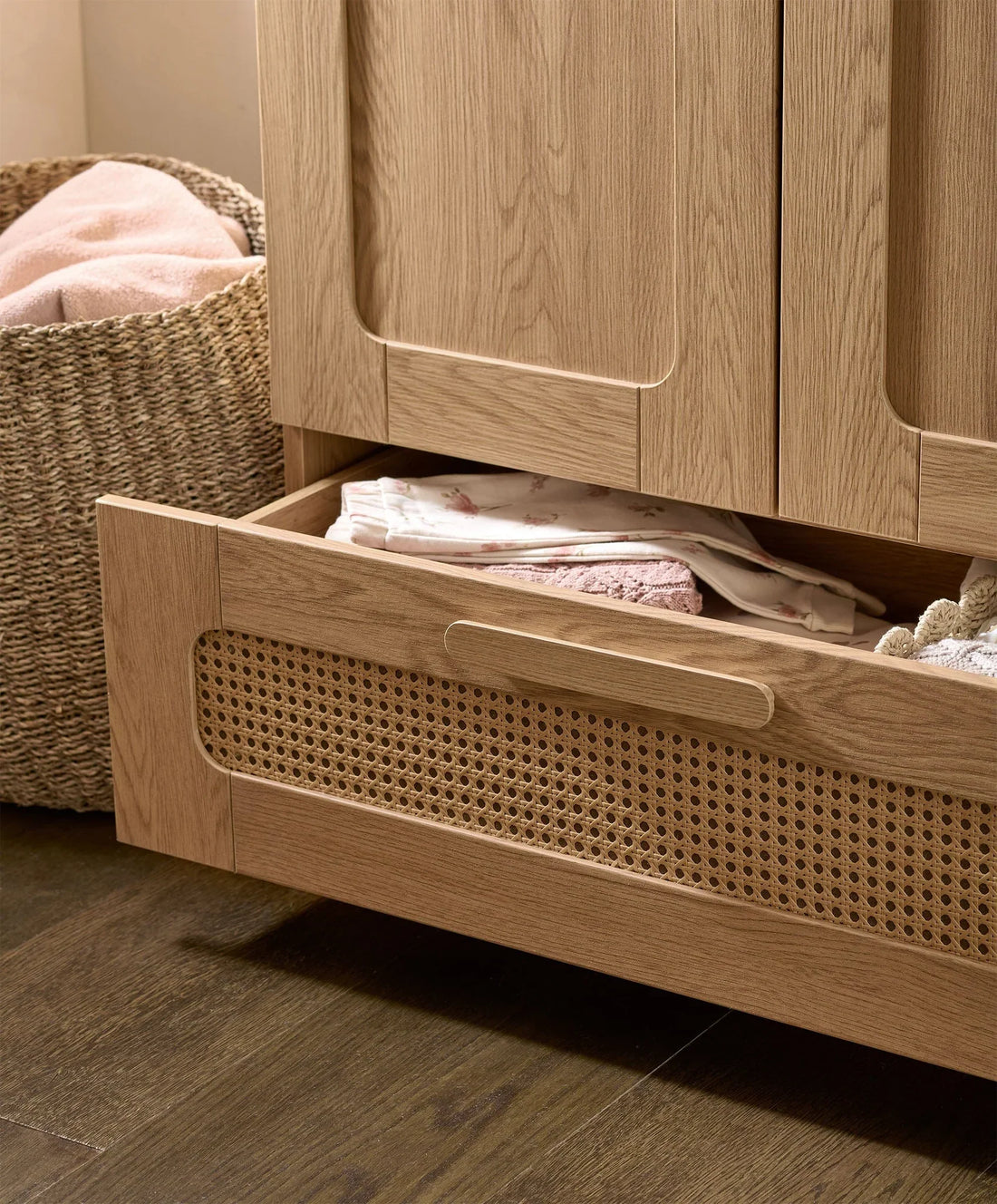 Mamas & Papas Esna Wardrobe - Rattan Wardrobe