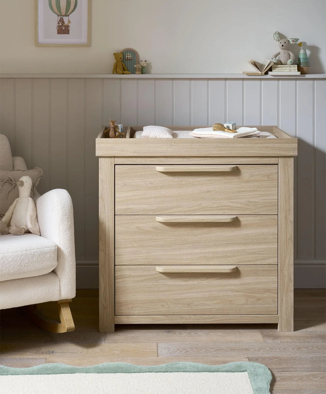 Mamas & Papas Franklin Dresser Changer - Oak | Prenatal, Babies, Nusring, Cybex, Avent Dresser
