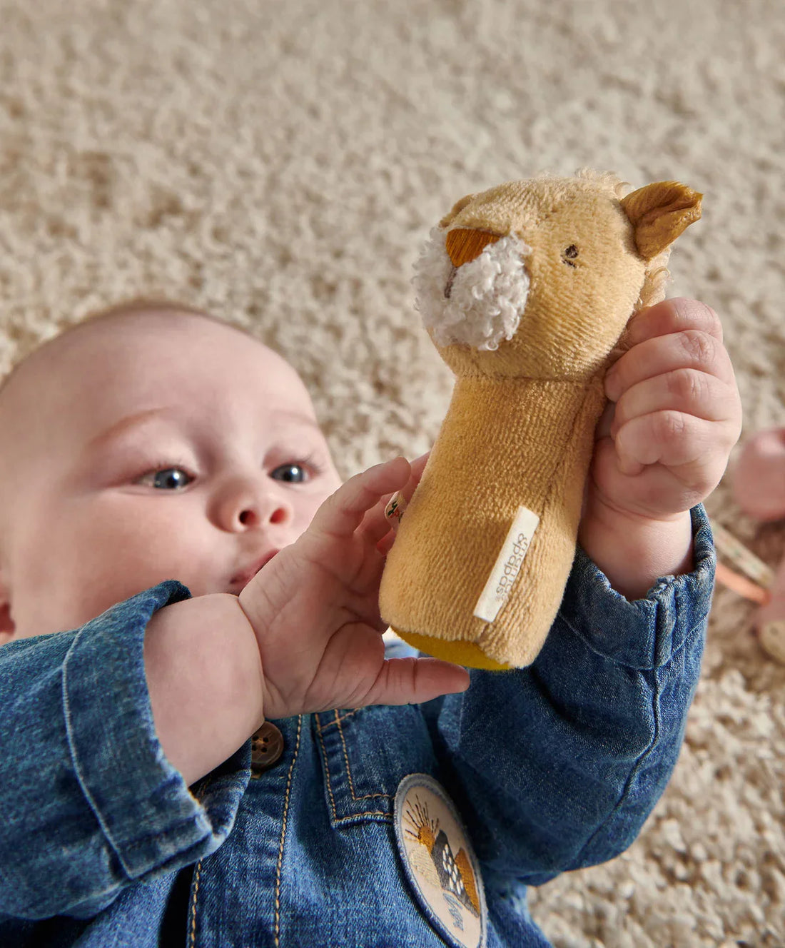 Mamas & Papas Mini Rattle - Lenny Lion Rattle
