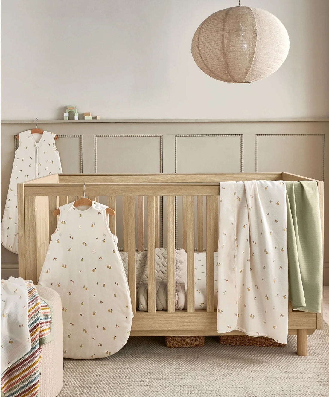 Cotbed Fitted Sheet (Pack of 2) - Woodland Print