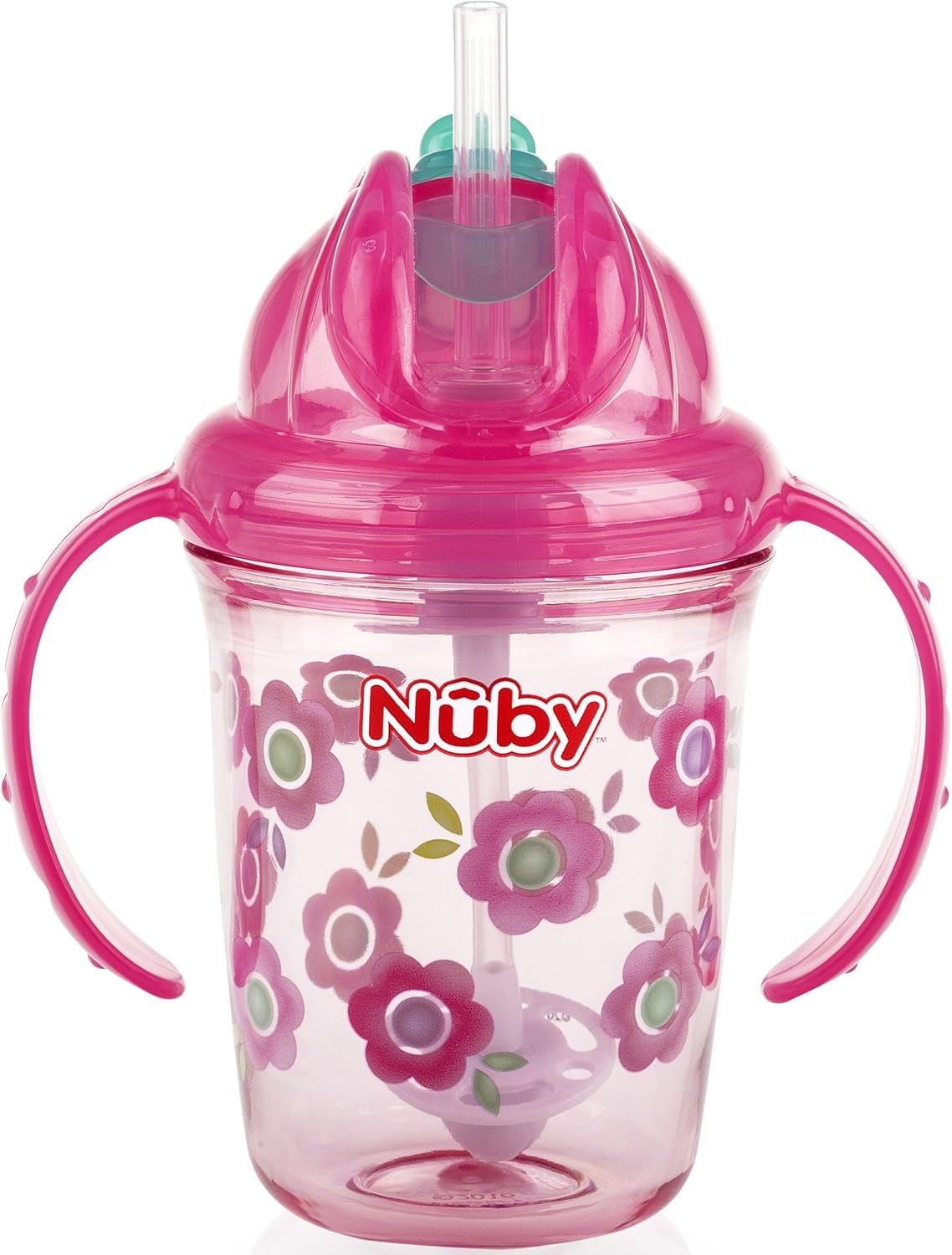 Nuby Twin Handle 360° Wonder Cup Made with Tritan 240ml 6m+ Pink | Prenatal, Babies, Nusring, Cybex, Avent Cup