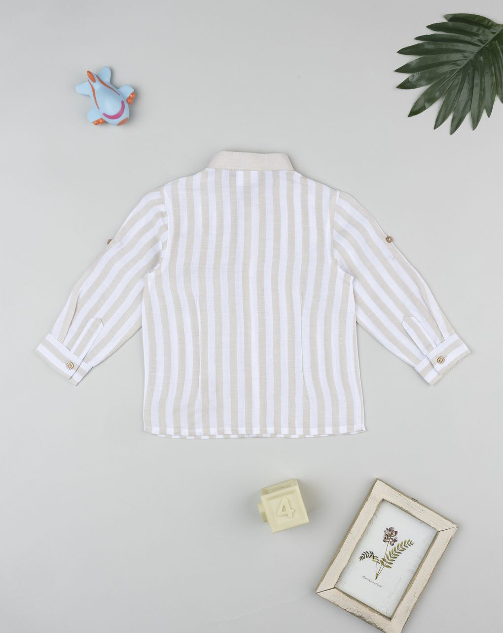 Prenatal Striped linen shirt for boys