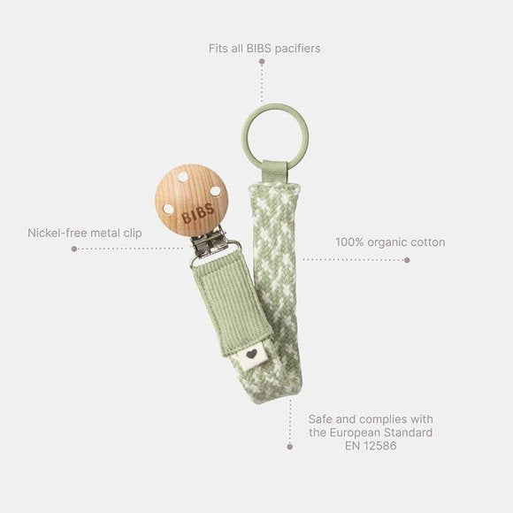 Bibs Pacifier Clip Cloud - Iron | Prenatal, Babies, Nusring, Cybex, Avent Pacifier Clip