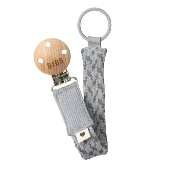 Bibs Pacifier Clip Cloud - Iron | Prenatal, Babies, Nusring, Cybex, Avent Pacifier Clip