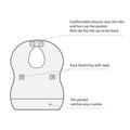Babyono Disposable Bibs Pack of 10 | Prenatal, Babies, Nusring, Cybex, Avent Bib