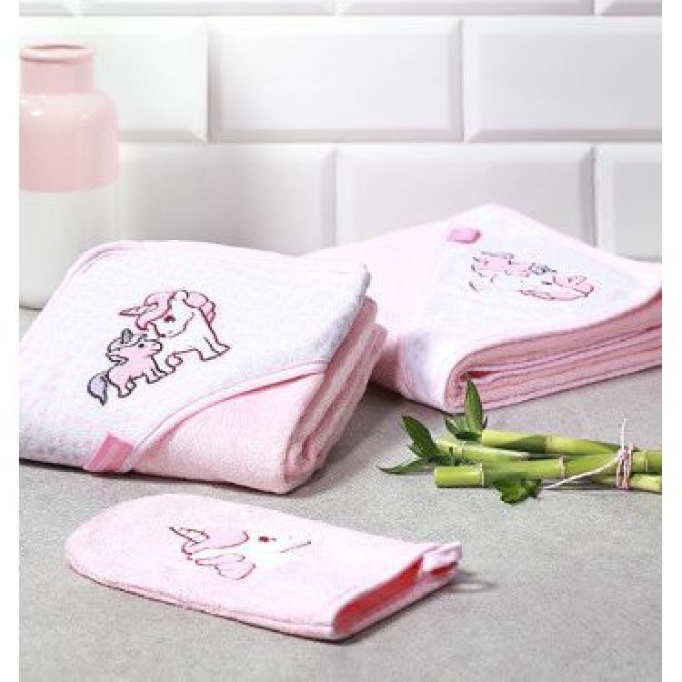 Babyono Wrap Bamboo Bath Pink - Blue | Prenatal, Babies, Nusring, Cybex, Avent Bath Towel
